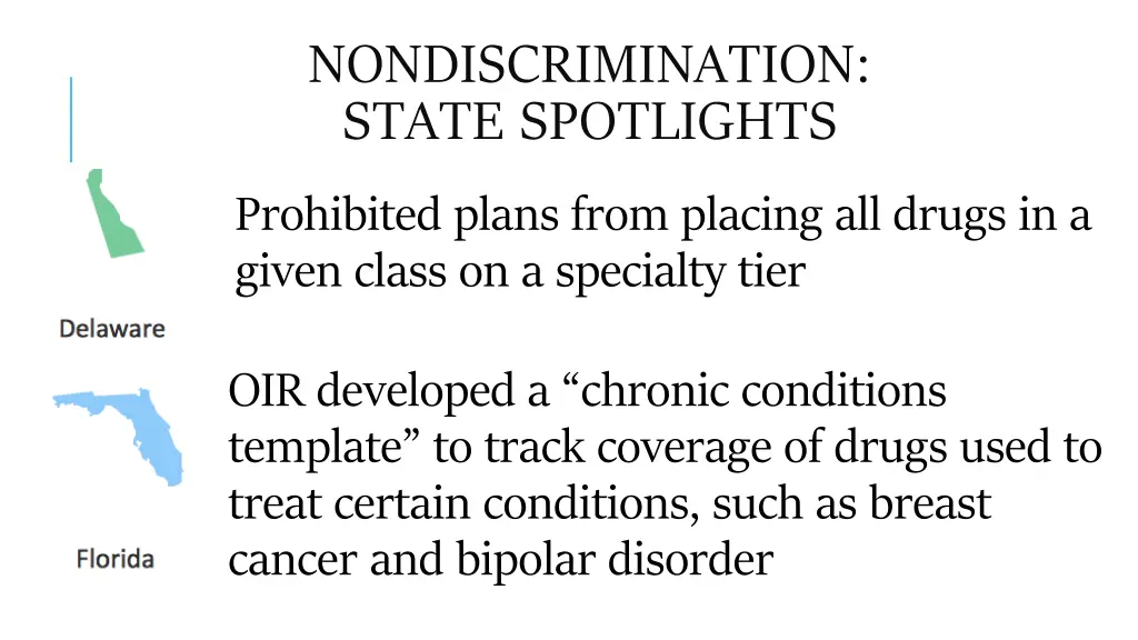 nondiscrimination state spotlights