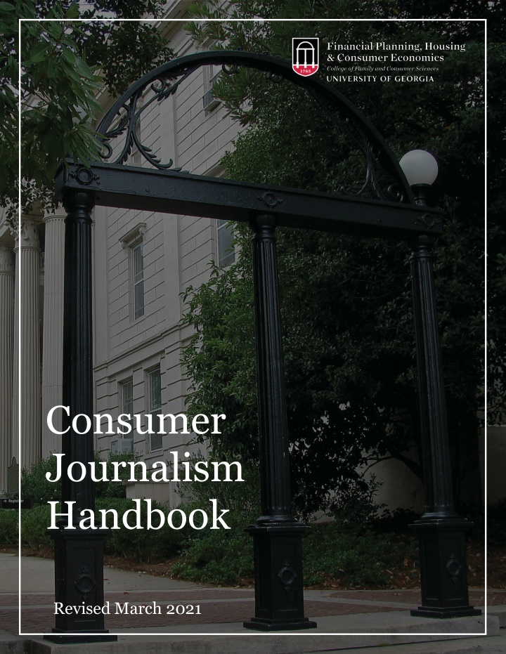 consumer journalism handbook