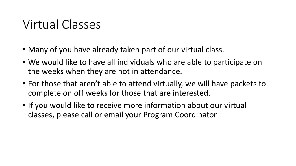 virtual classes
