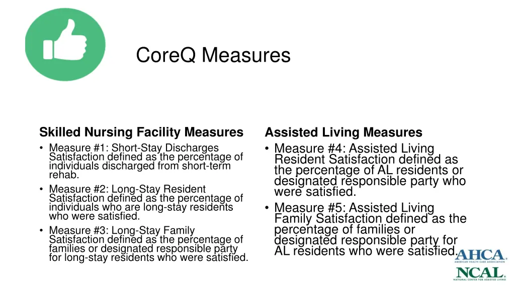coreq measures