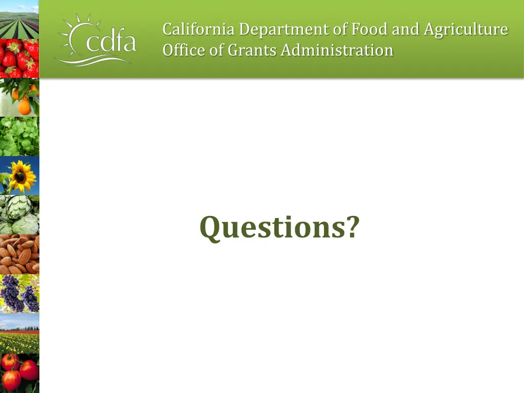 california department of food and agriculture 1