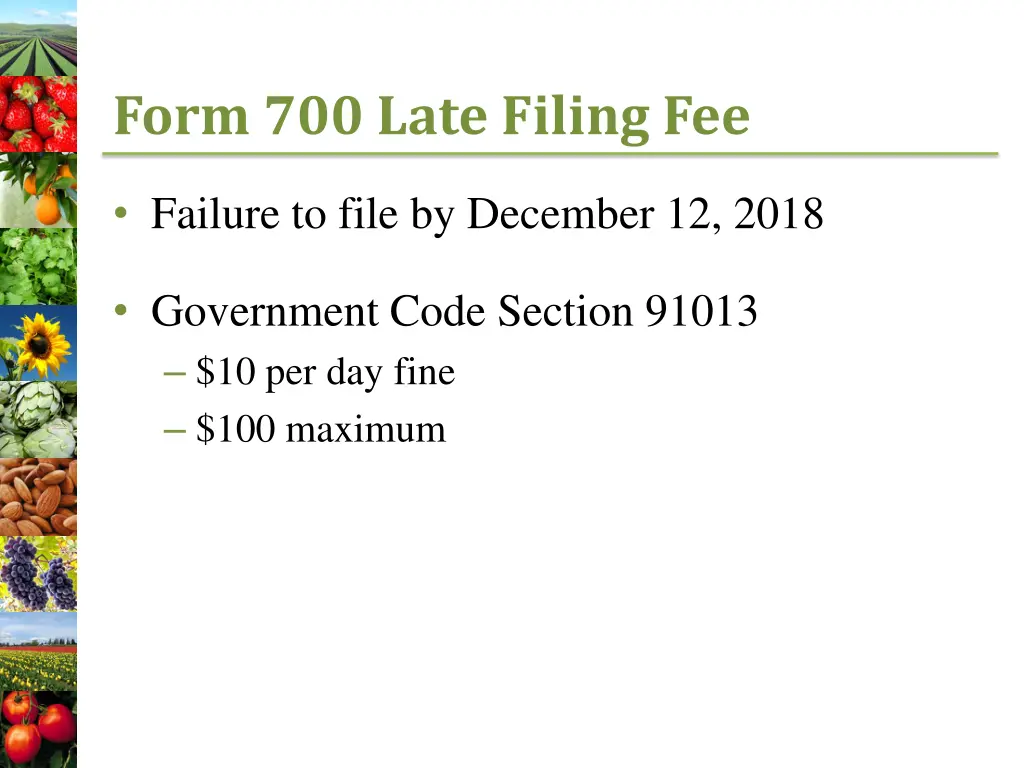 form 700 late filing fee