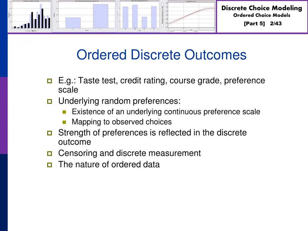 discrete choice modeling ordered choice models 1