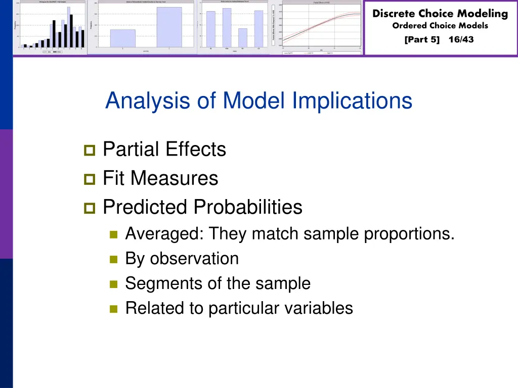 discrete choice modeling ordered choice models 15