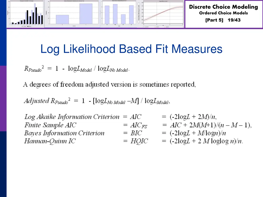 discrete choice modeling ordered choice models 18