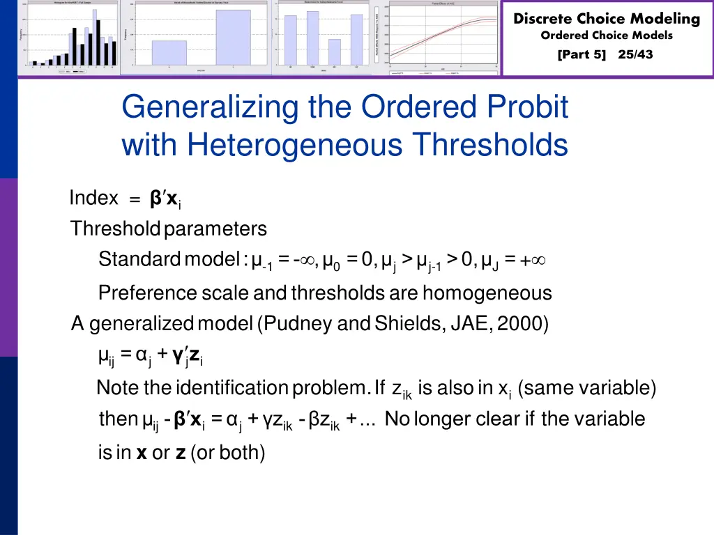 discrete choice modeling ordered choice models 24
