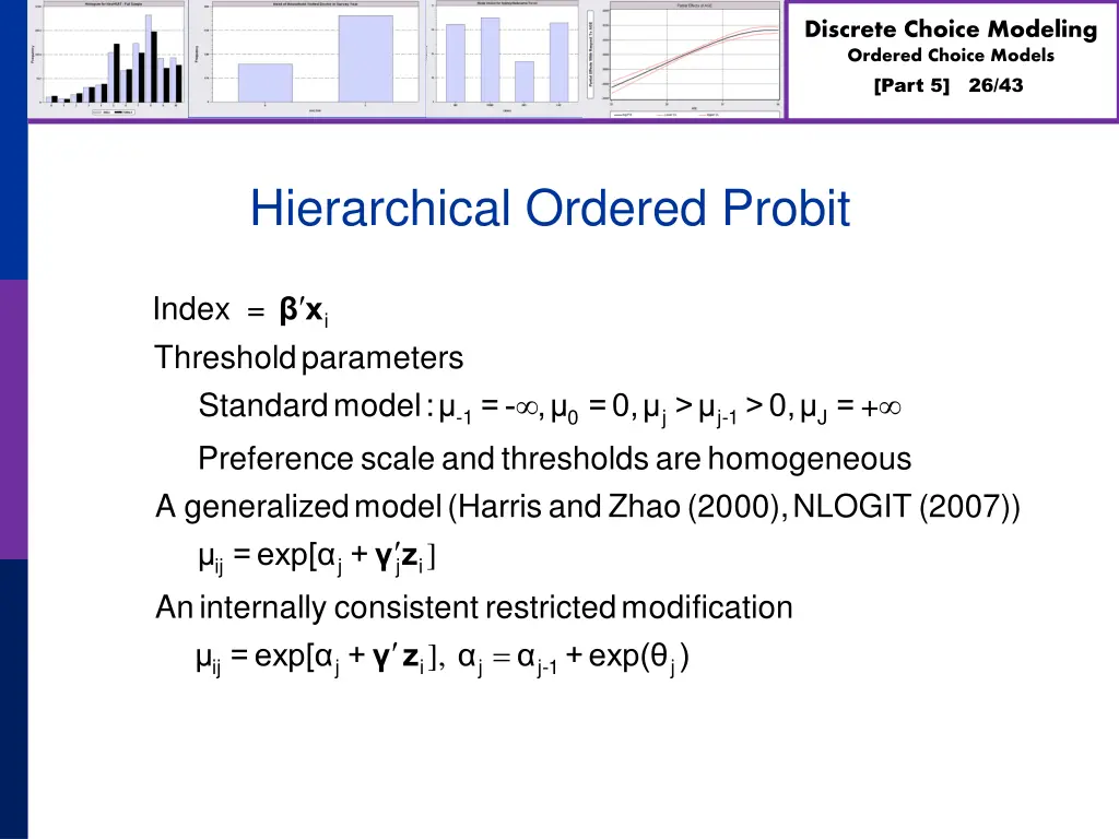 discrete choice modeling ordered choice models 25