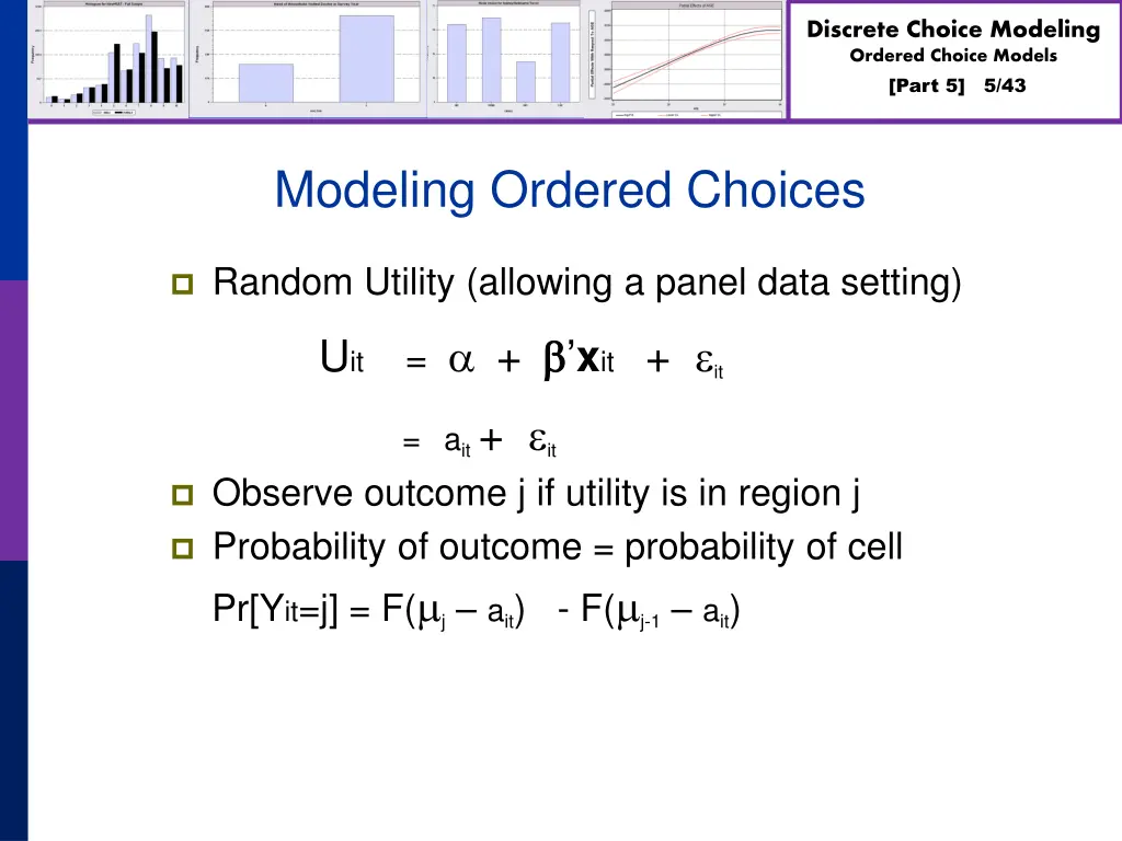 discrete choice modeling ordered choice models 4