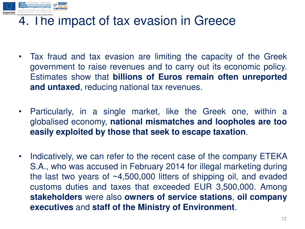 4 the impact of tax evasion in greece