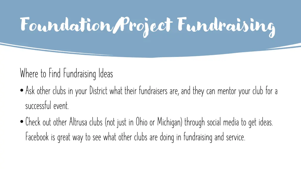 foundation project fundraising 4