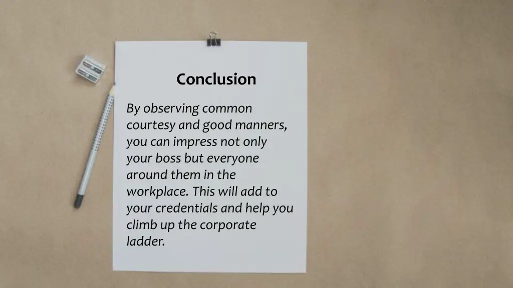conclusion