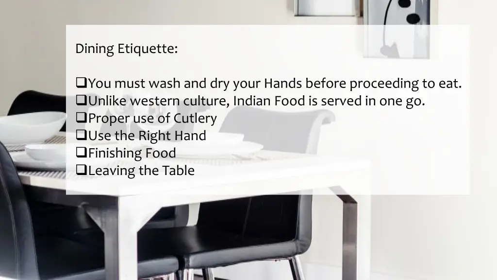 dining etiquette