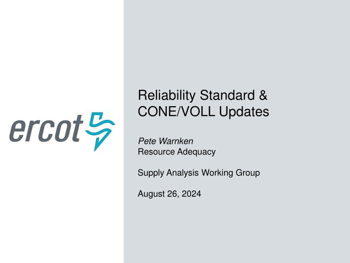 reliability standard cone voll updates