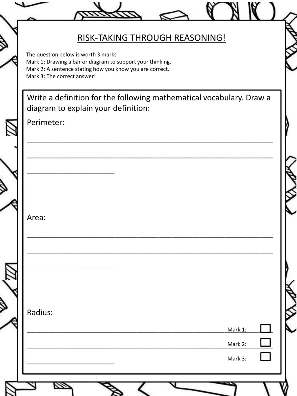 risk taking through reasoning 2