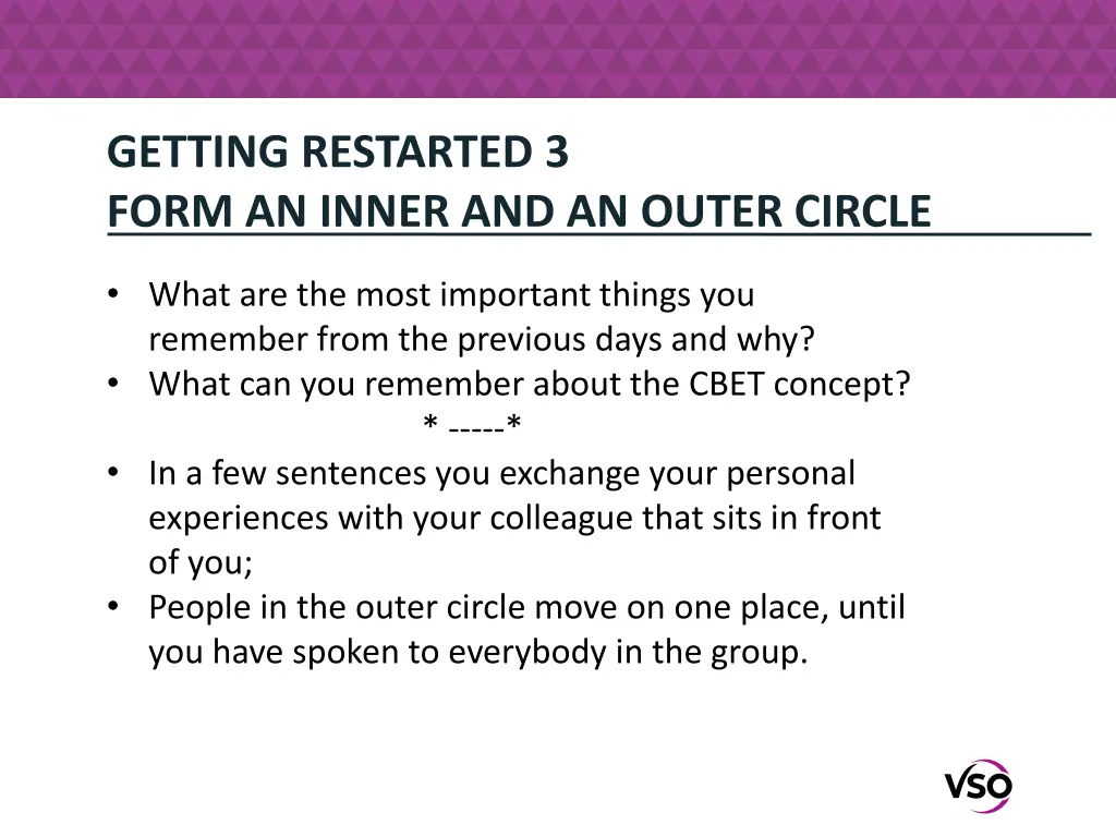 getting restarted 3 form an inner and an outer