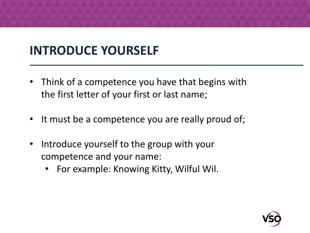 introduce yourself