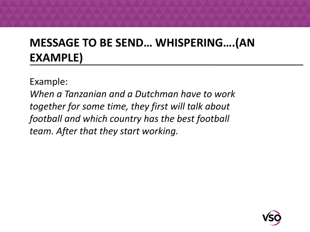 message to be send whispering an example