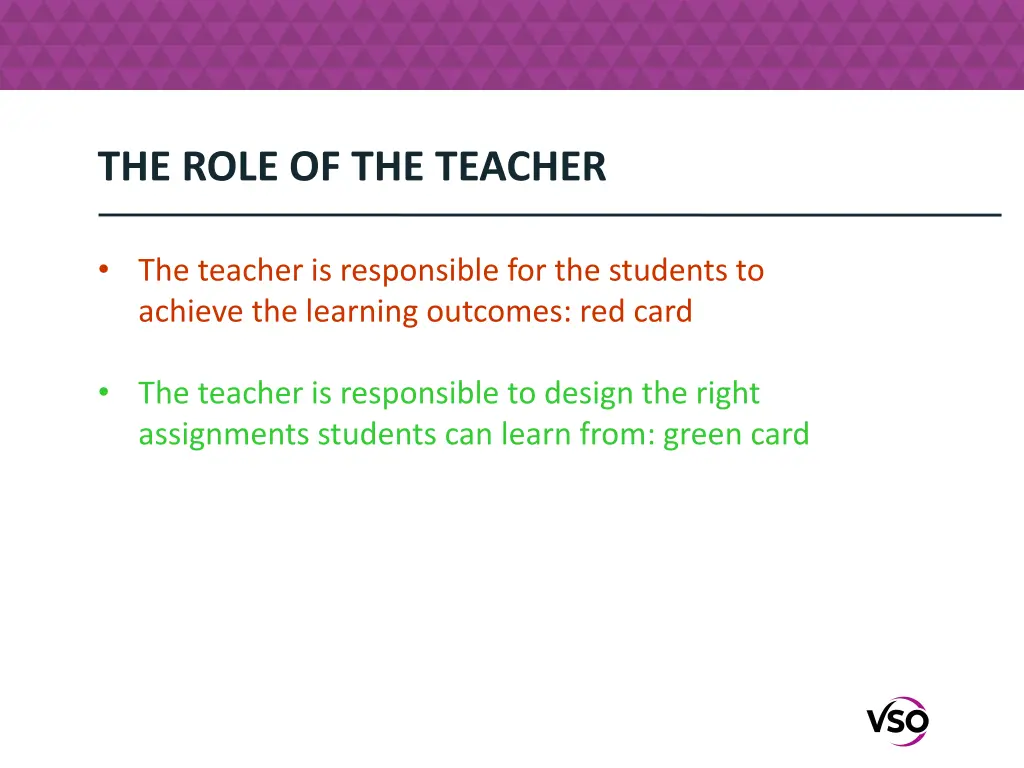 the role of the teacher