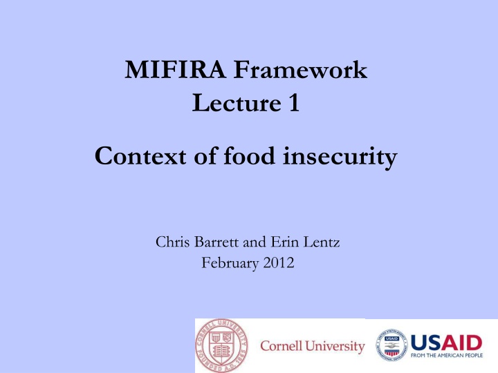 mifira framework lecture 1