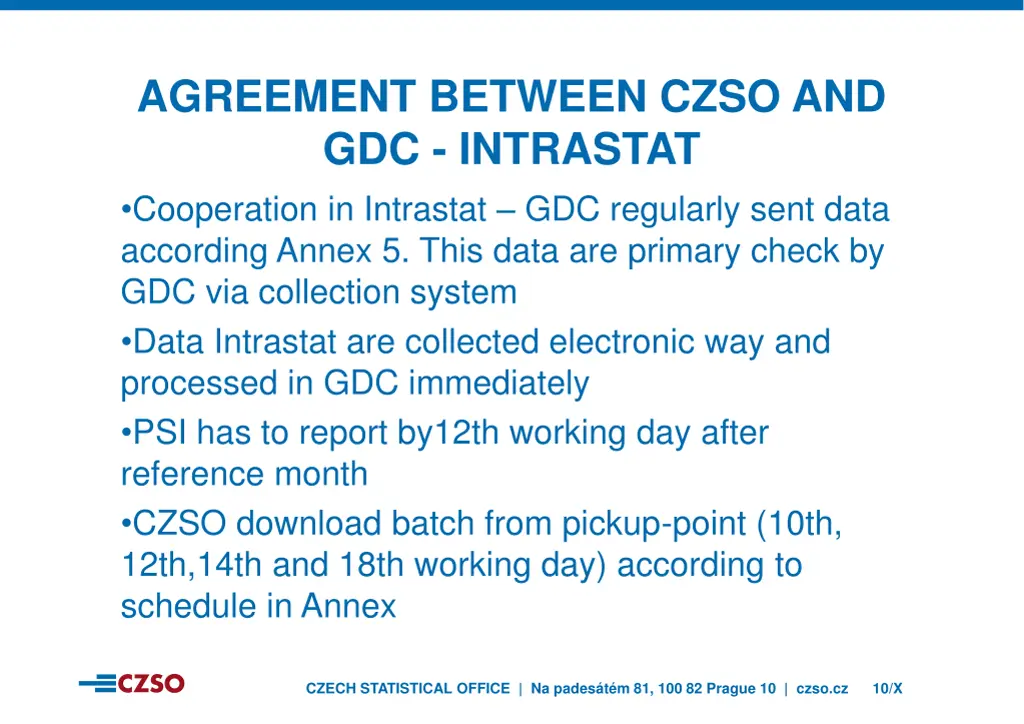 agreement between czso and gdc intrastat 2