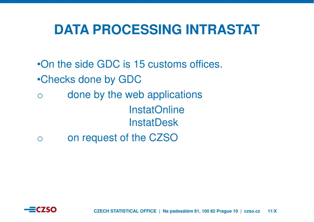 data processing intrastat