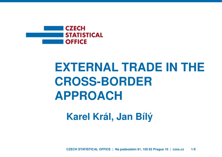 external trade in the cross border approach