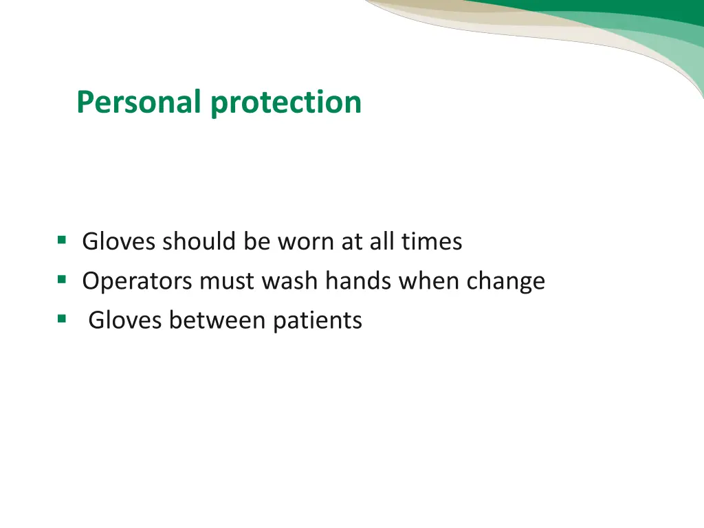 personal protection