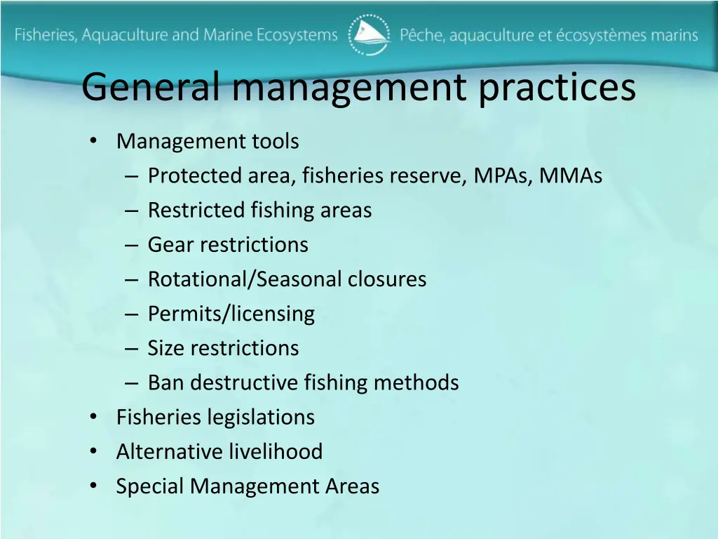 general management practices