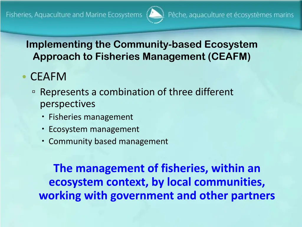 implementing the community based ecosystem