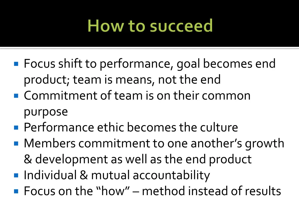 focus shift to performance goal becomes