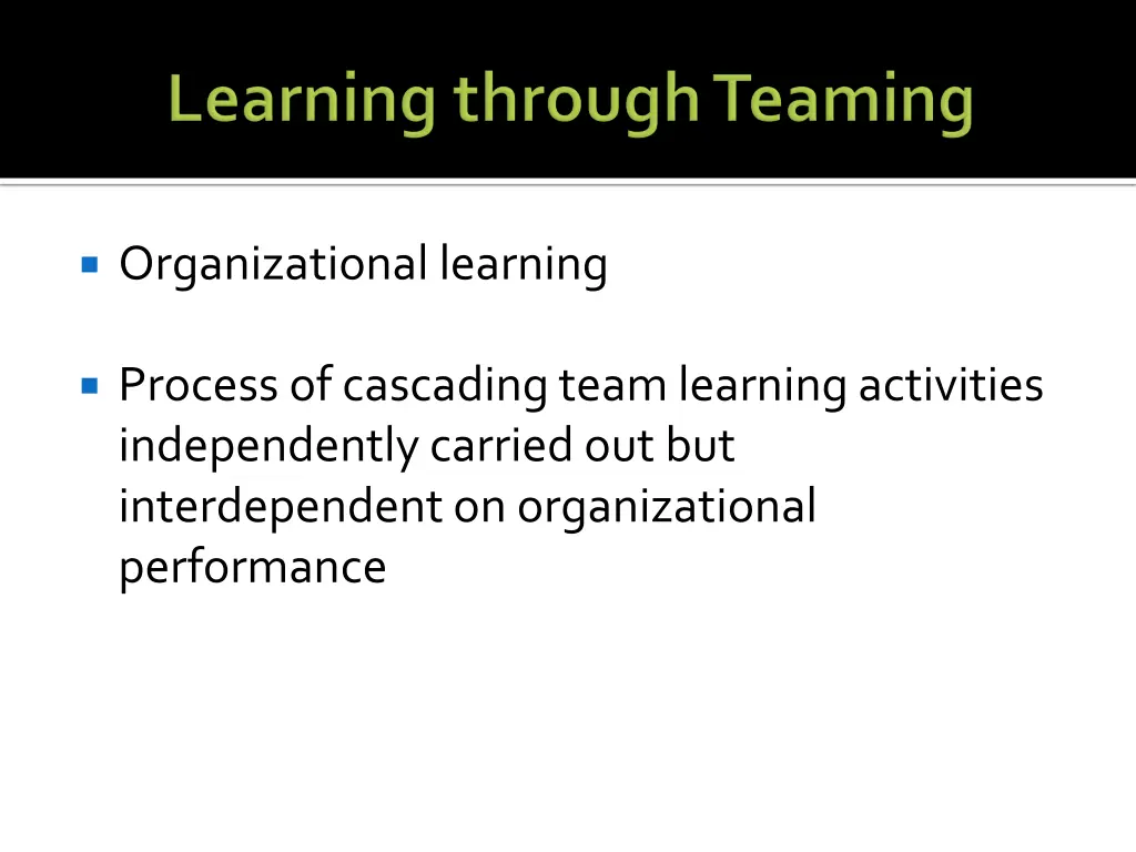 organizational learning