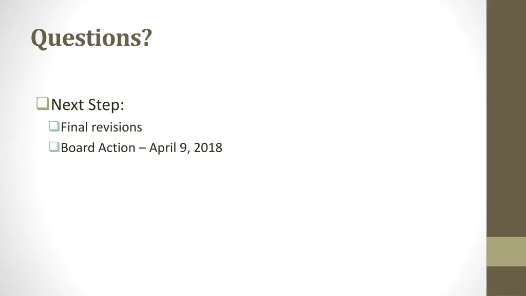 questions