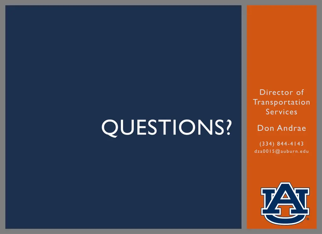 director of transportation services