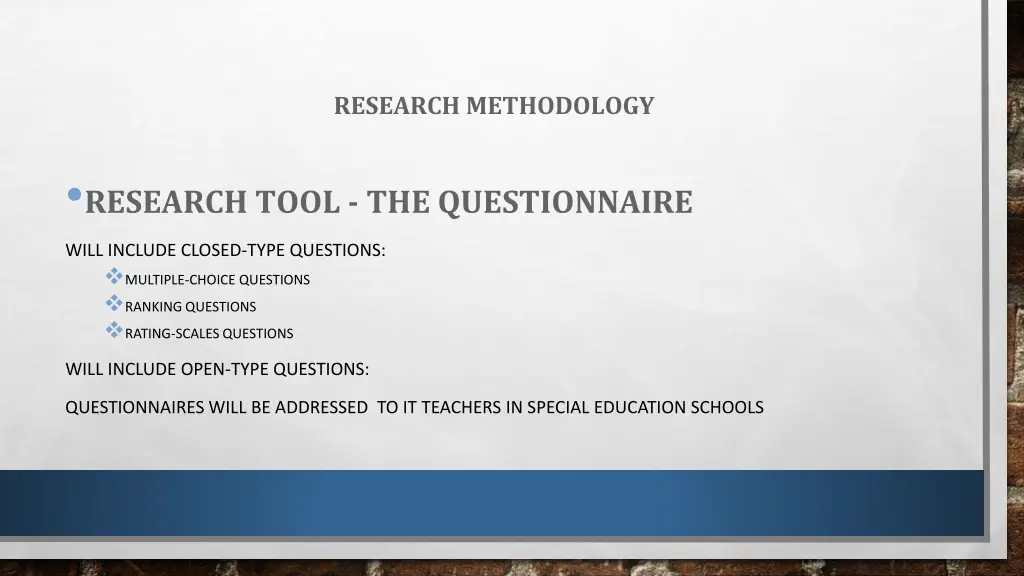 research methodology