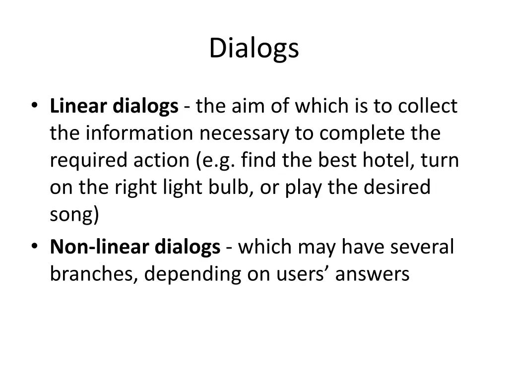 dialogs