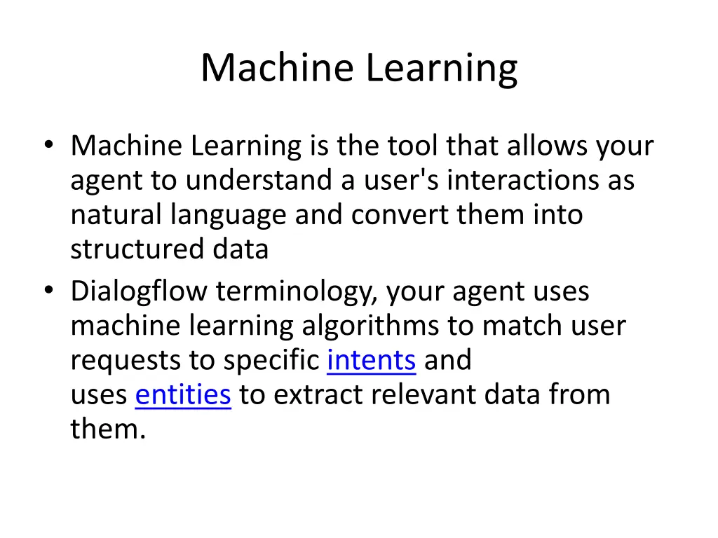machine learning