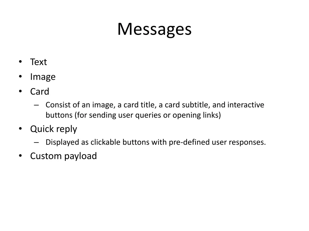 messages