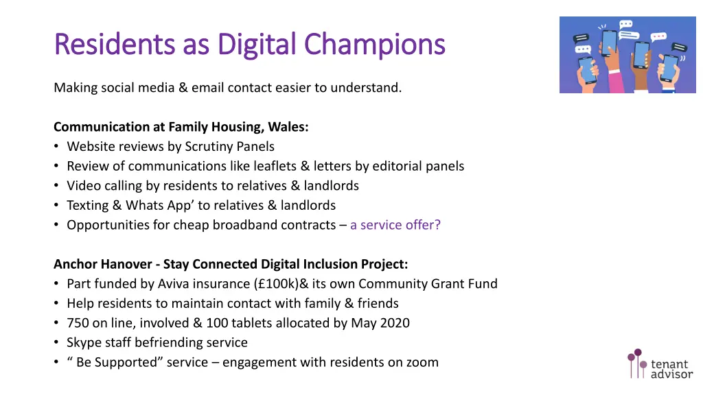 residents as digital champions residents