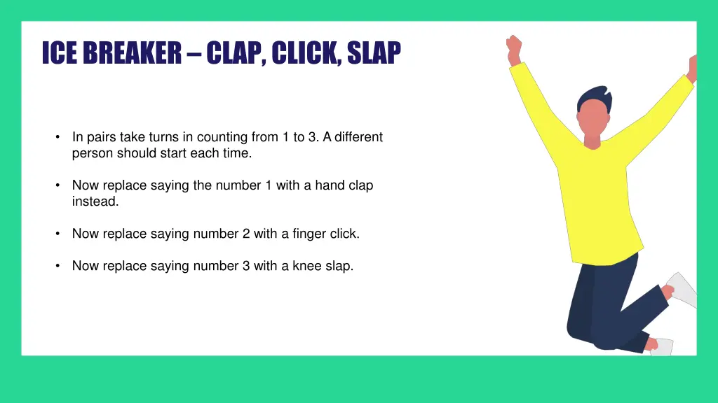 ice breaker clap click slap