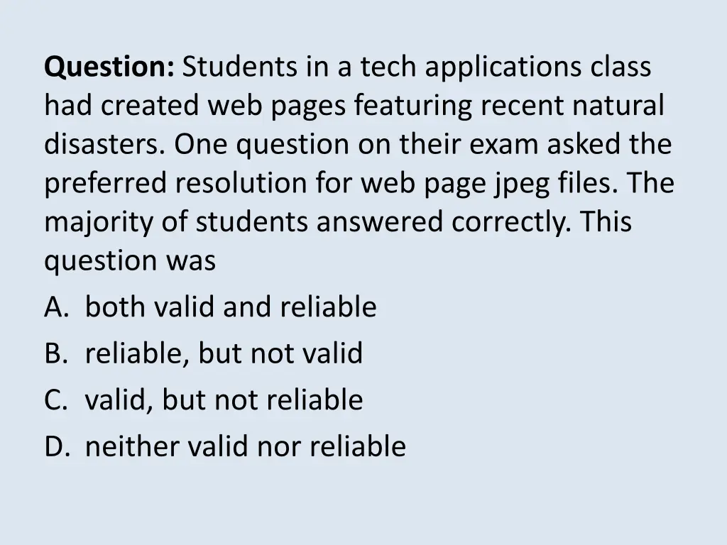 question students in a tech applications class