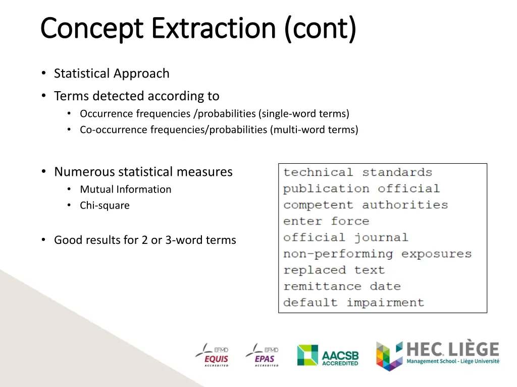 concept extraction concept extraction cont 1