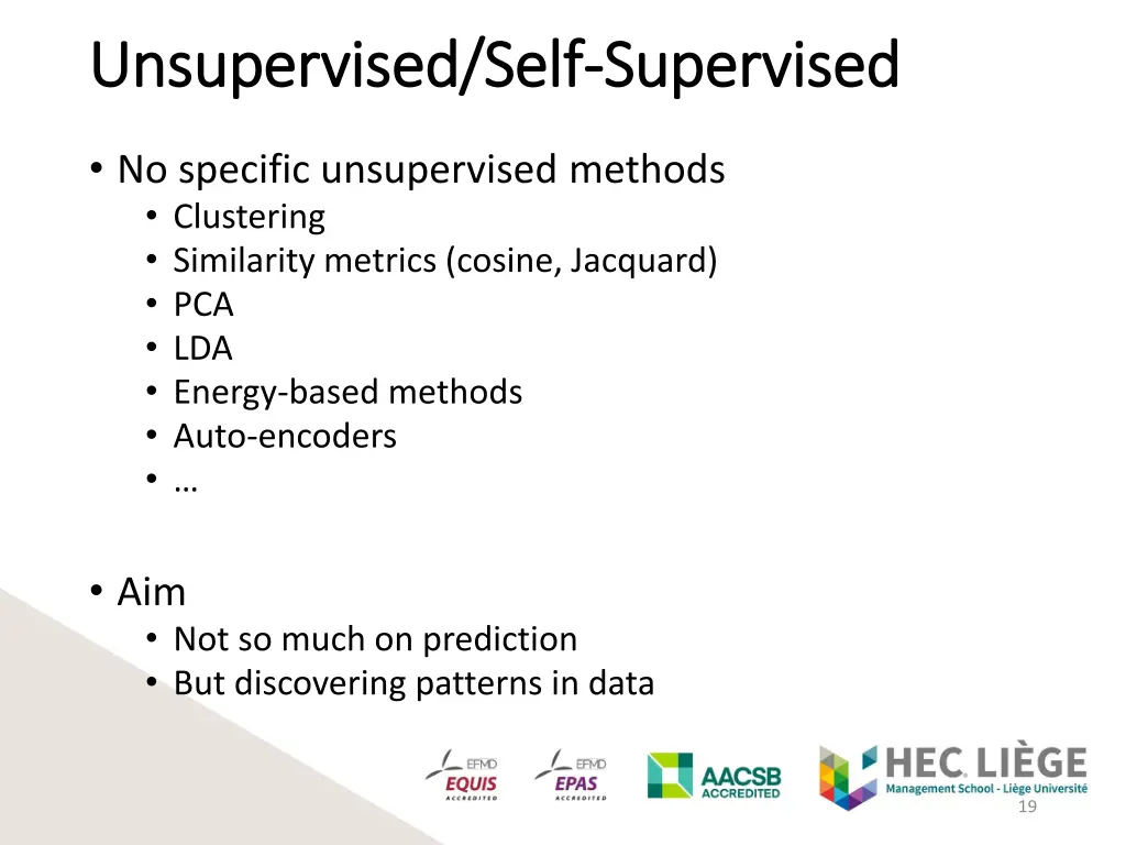 unsupervised self unsupervised self supervised 1