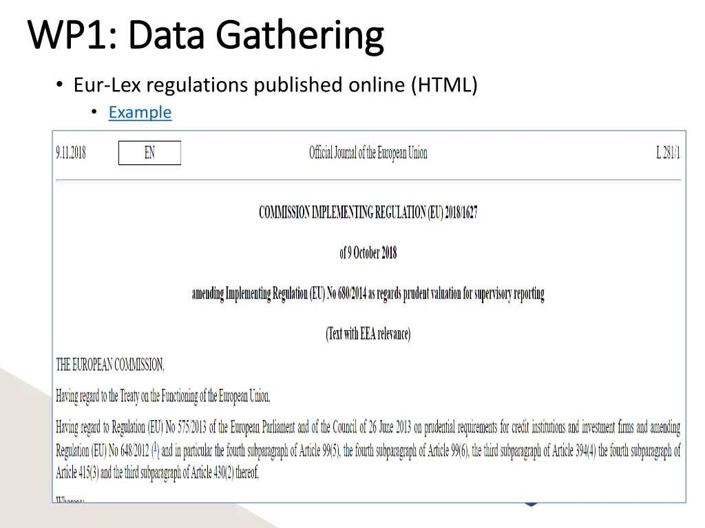 wp1 data gathering wp1 data gathering