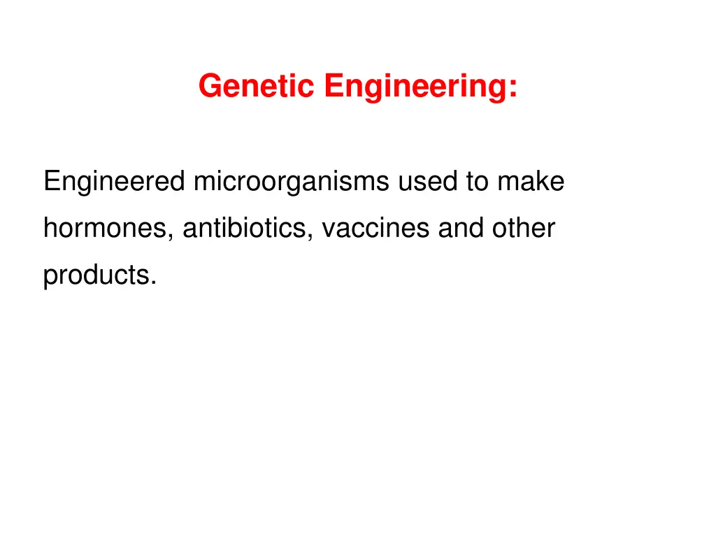 genetic engineering