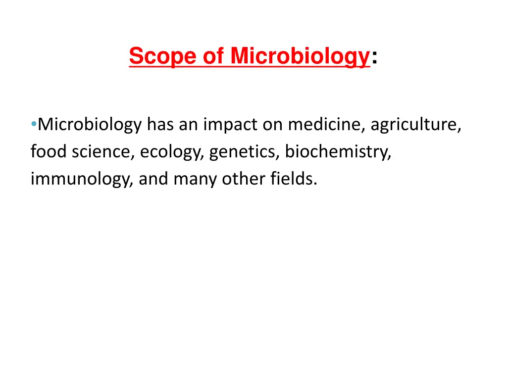 scope of microbiology