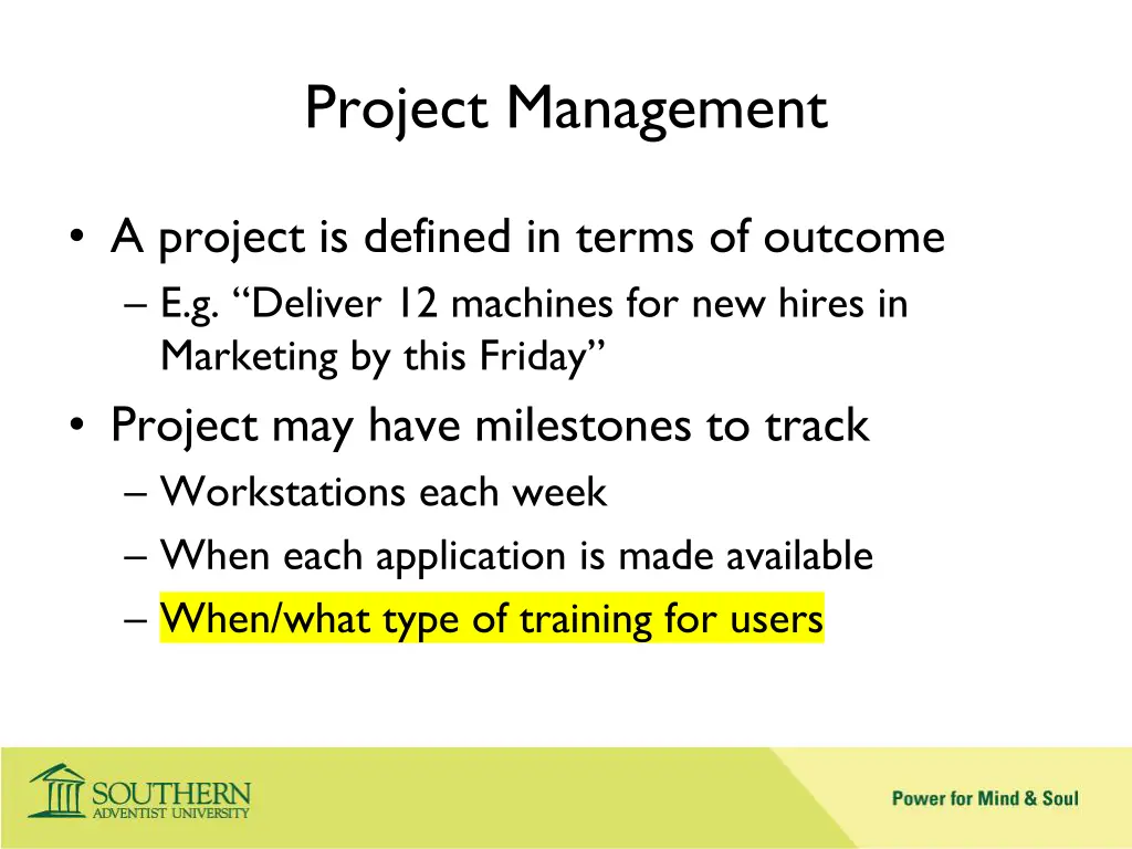 project management