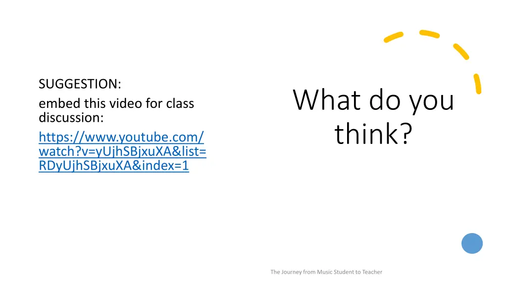 suggestion embed this video for class discussion