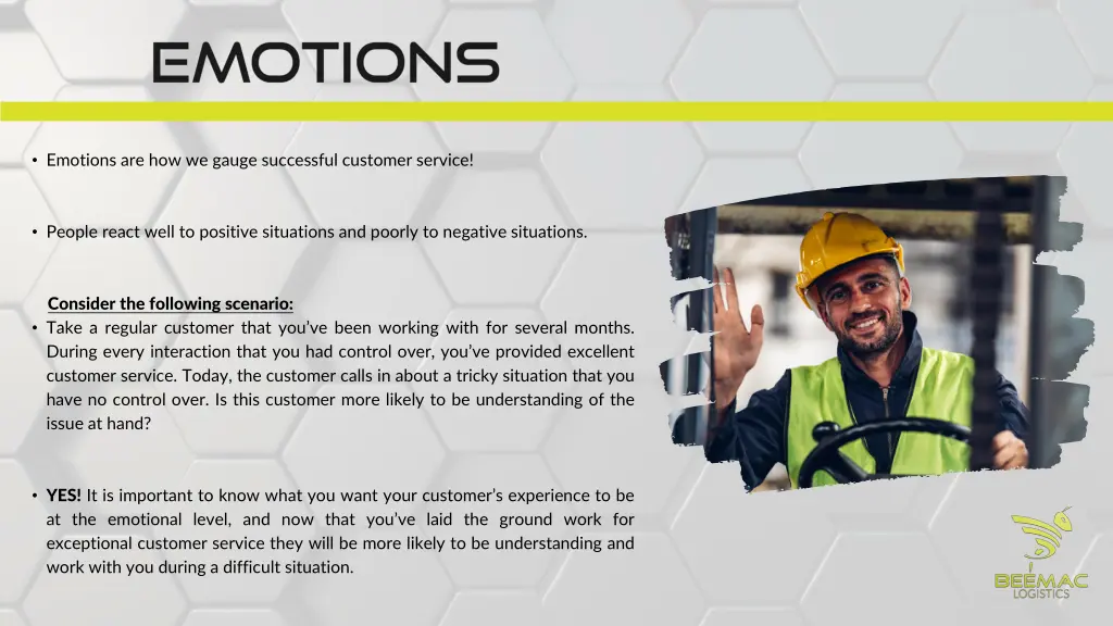 emotions are how we gauge successful customer