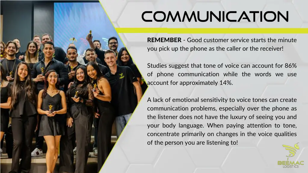 remember good customer service starts the minute