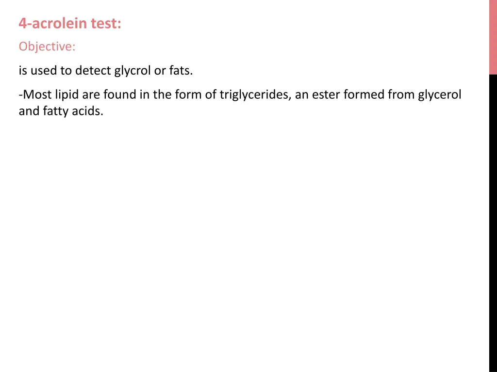 4 acrolein test